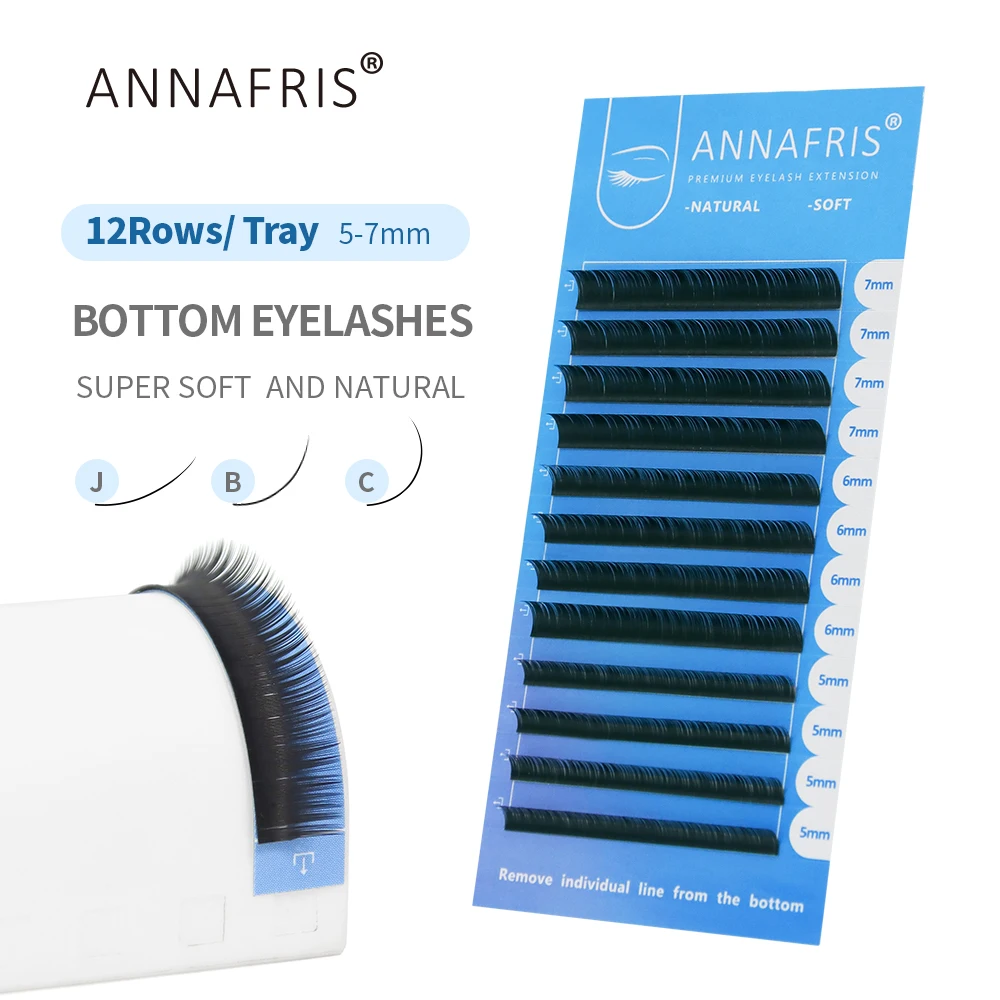 Individual Lash Tray - ANNAFRIS нижние ресницы 5-7 мм смешанные