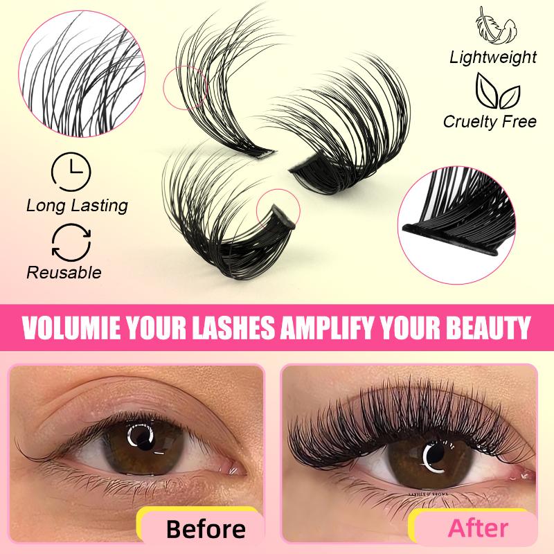 Eyelash Extension Individual - Накладные ресницы-пучки, индивидуальные, смешанной длины, для
