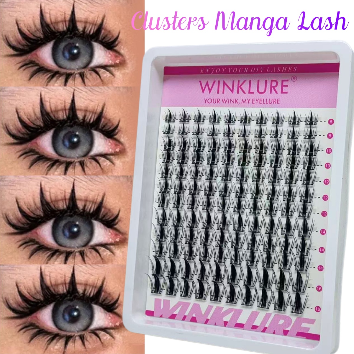 Individual Lash Tray - Набор накладных ресниц WINKLURE Manga Lash