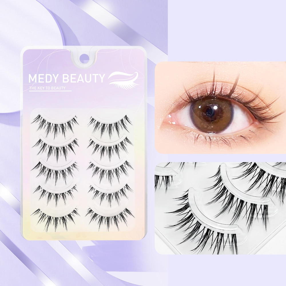 Individual Lash Tray - Накладные ресницы MEDY, черные, 1 см-1.5