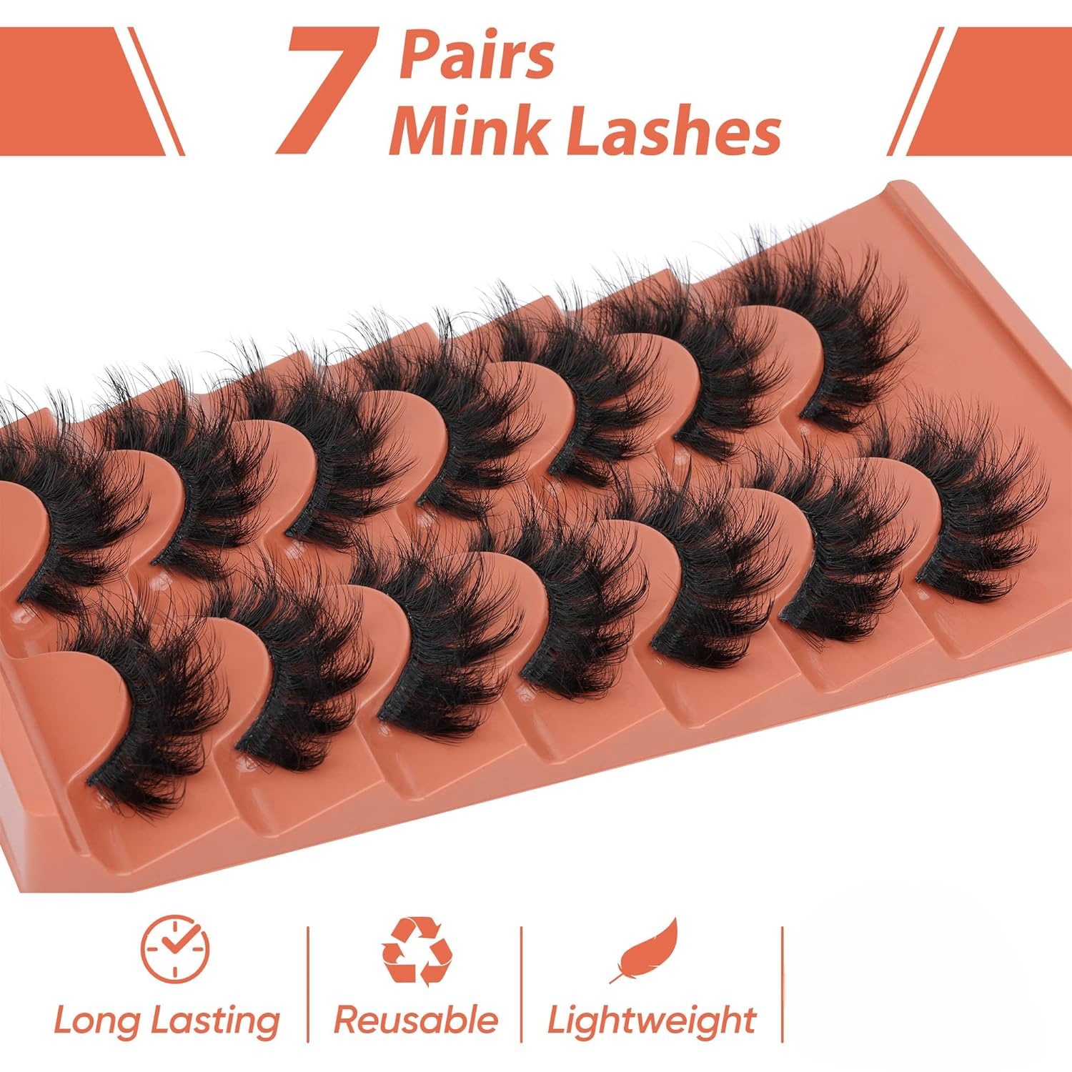7 пар пушистых ресниц 8D накла – обзор и цена Eyelash Extension Cat Eye