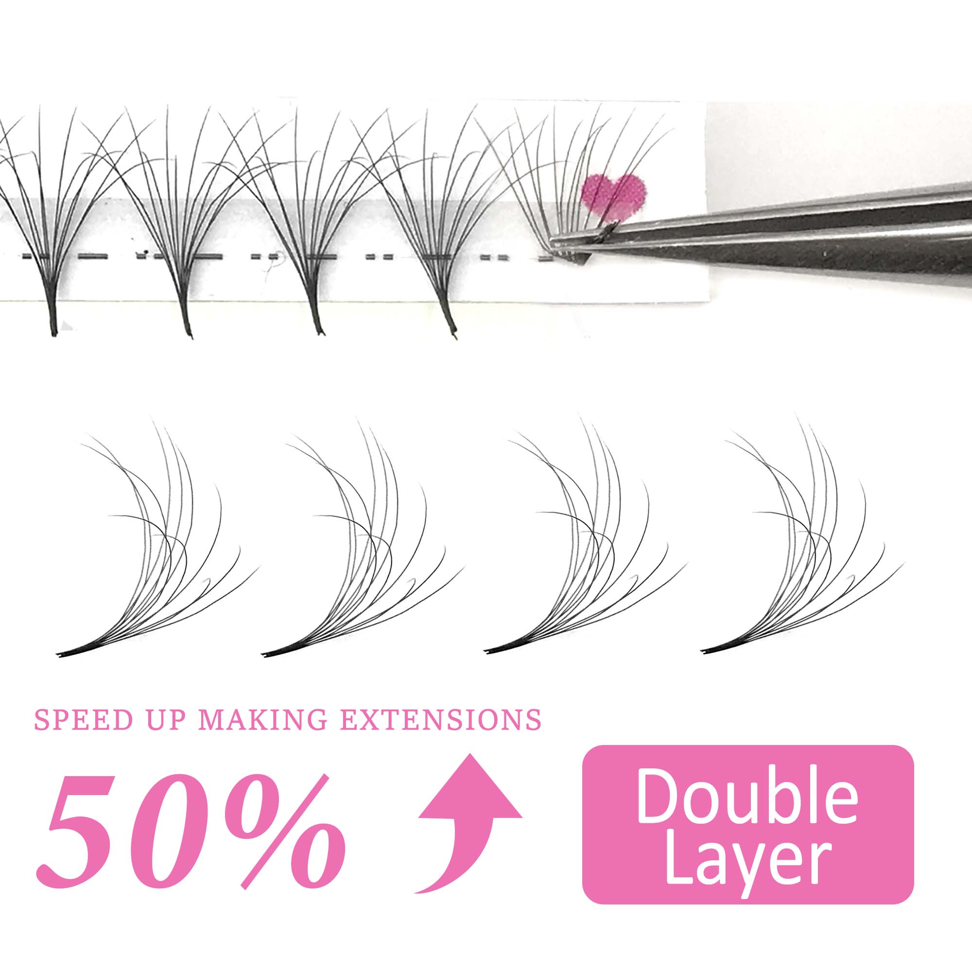COMANGO симпатичные двухслойны – обзор и цена Eyelash Extension Double Volume