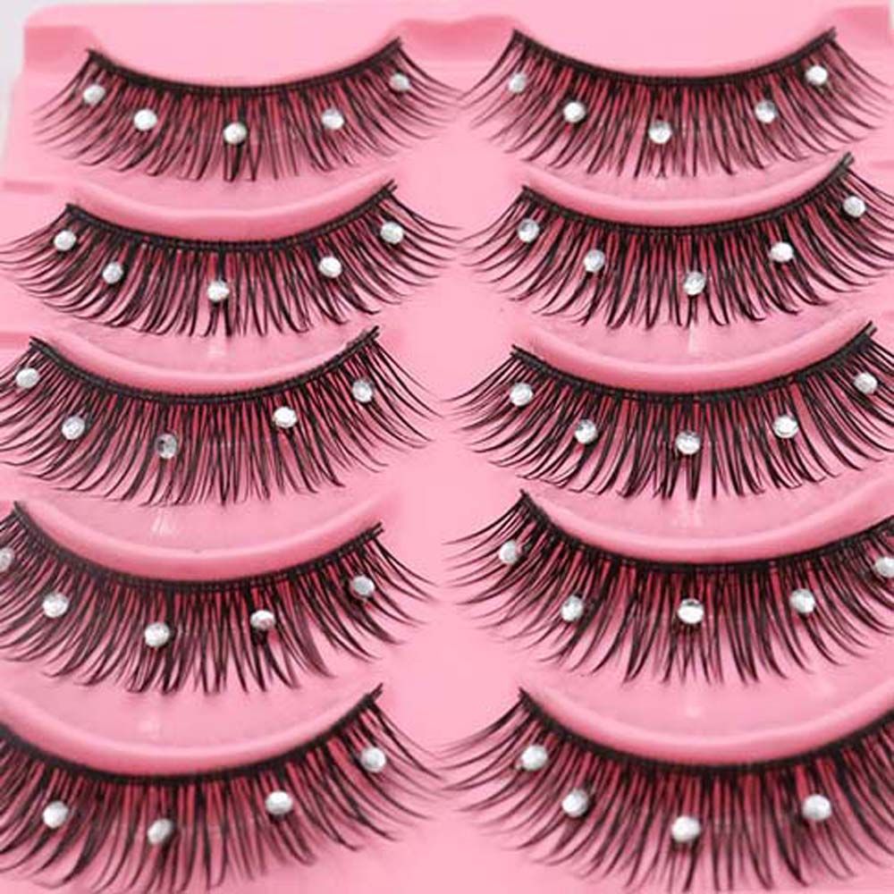 Накладные ресницы с пайетками  – обзор и цена Eyelash Extension For Big Eyes
