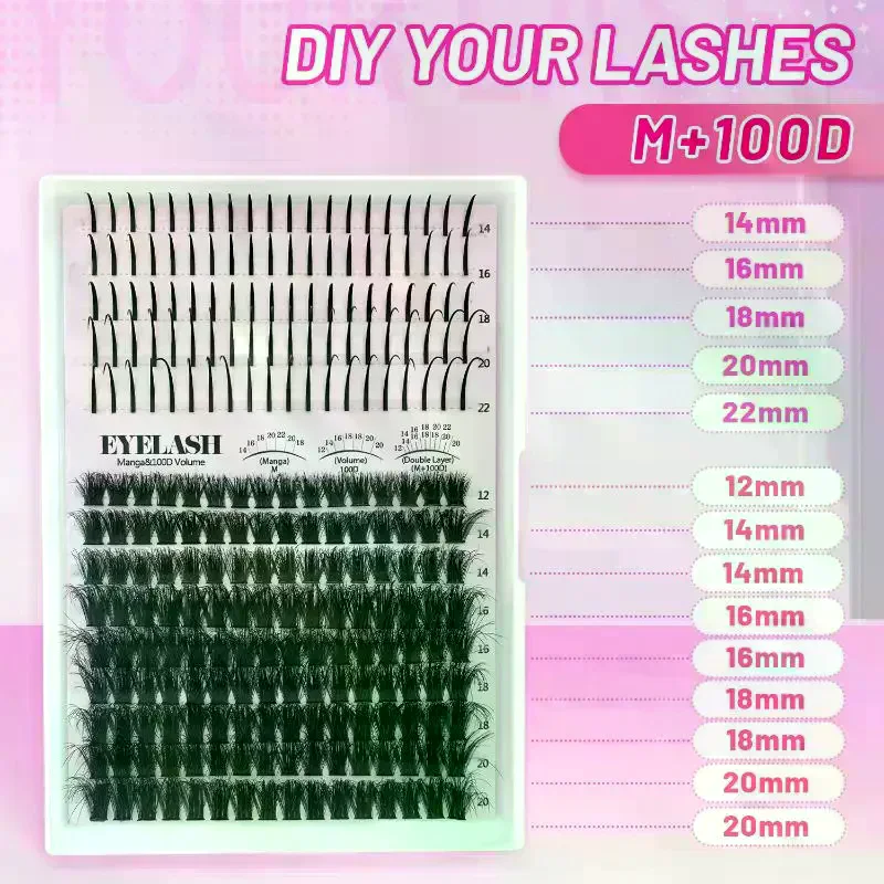 Набор пучковых ресниц: объемны – обзор и цена Eyelash Extension Individual