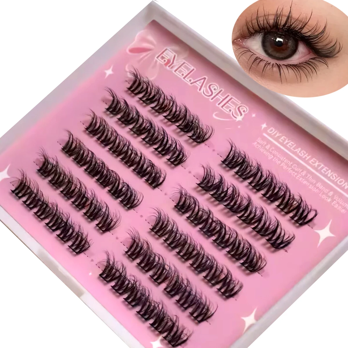 Накладные ресницы AMSDCN, 10 р – обзор и цена Eyelash Extension For Big Eyes