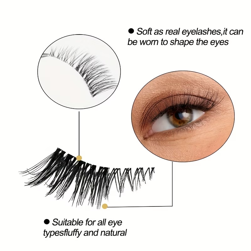 5 пар натуральных накладных ре – обзор и цена Eyelash Extension Cat Eye